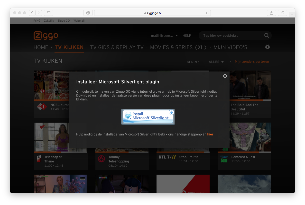 Ziggo go firefox