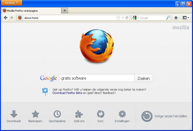 Uitgavegeschiedenis Firefox GratisSoftware.nl Downloads